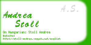 andrea stoll business card